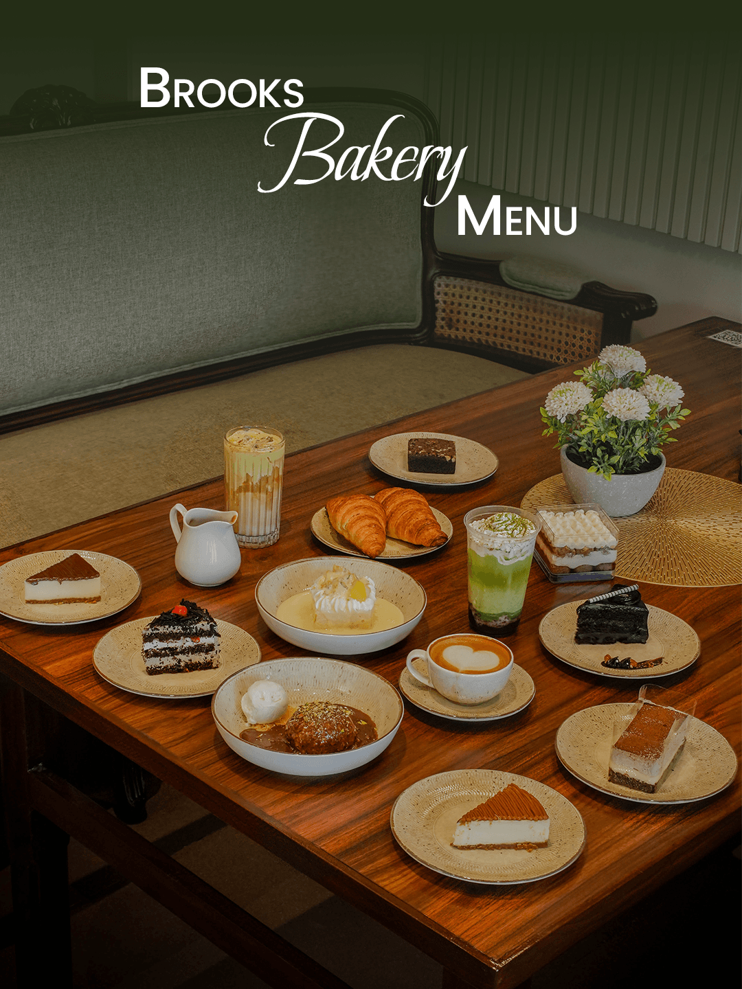 Brooks Bakery full menu spread